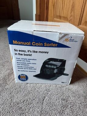 Royal Sovereign QS-1 Manual Hand Crank Coin Sorter